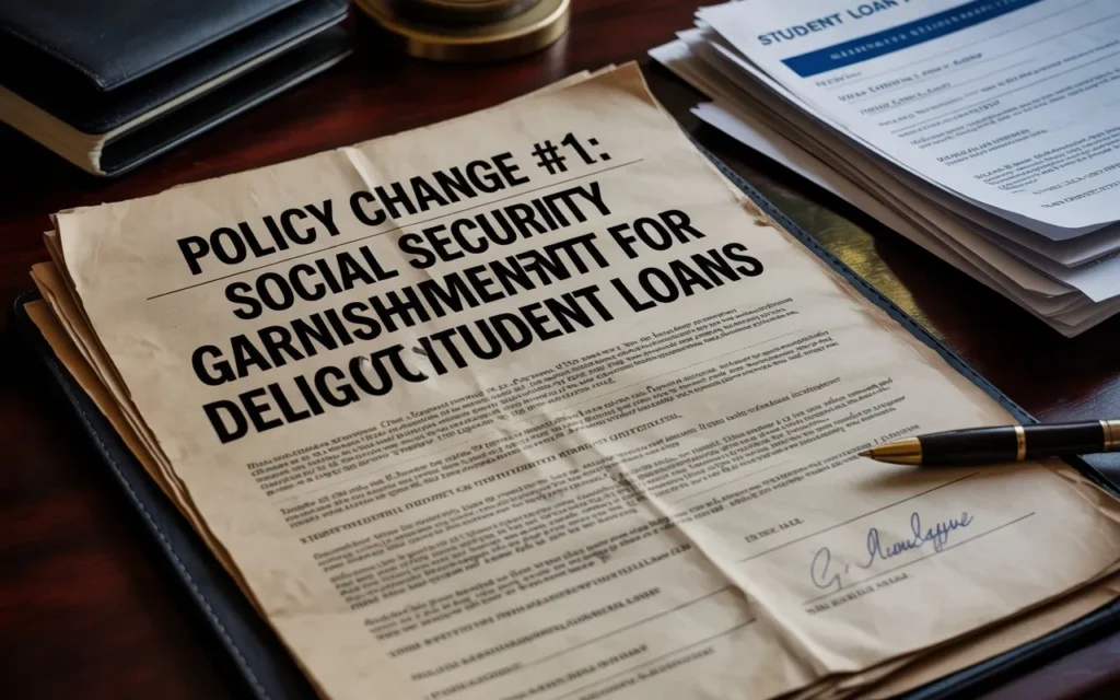 Policy Change #1: Social Security Garnishment for Delinquent Student Loans