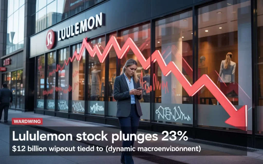 Lululemon Stock Plunges 23%: The $12 Billion Wipeout Behind Its "Dynamic Macroenvironment" Warning