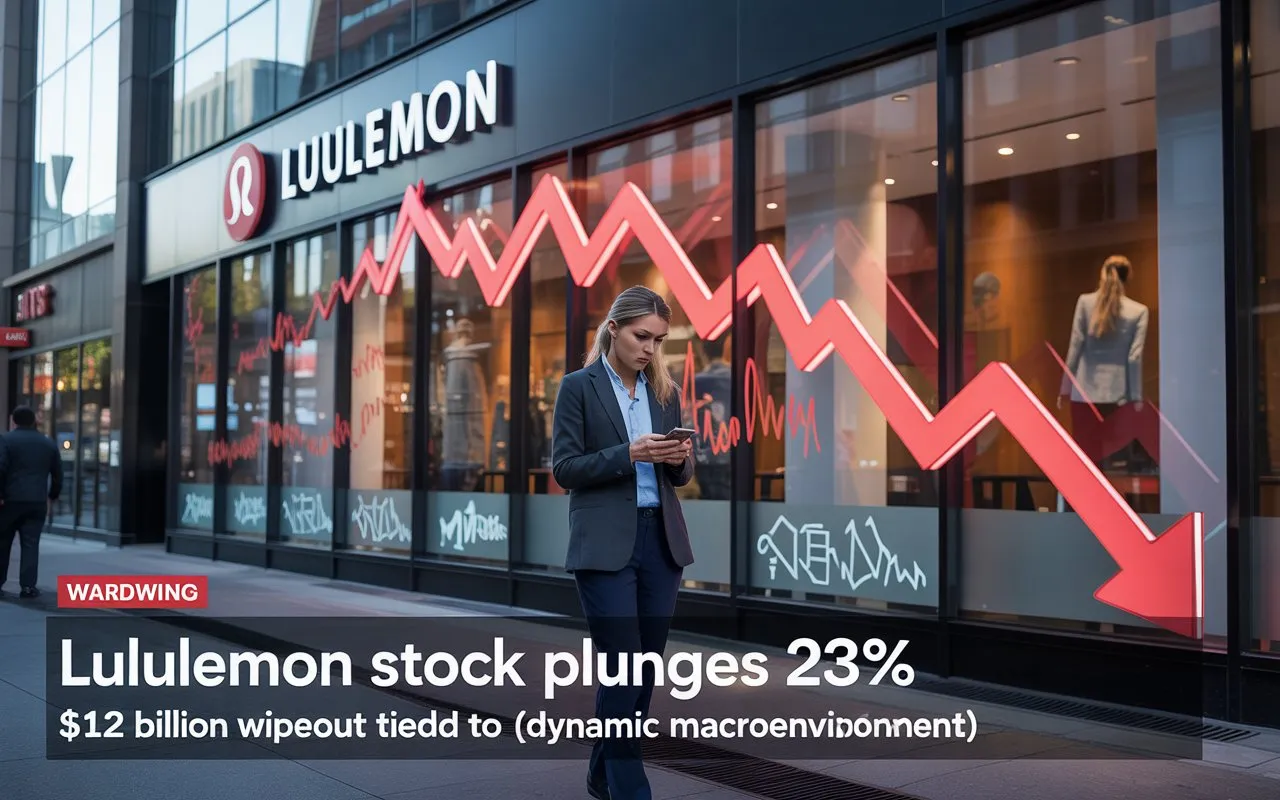 Lululemon Stock Plunges 23%: The $12 Billion Wipeout Behind Its "Dynamic Macroenvironment" Warning