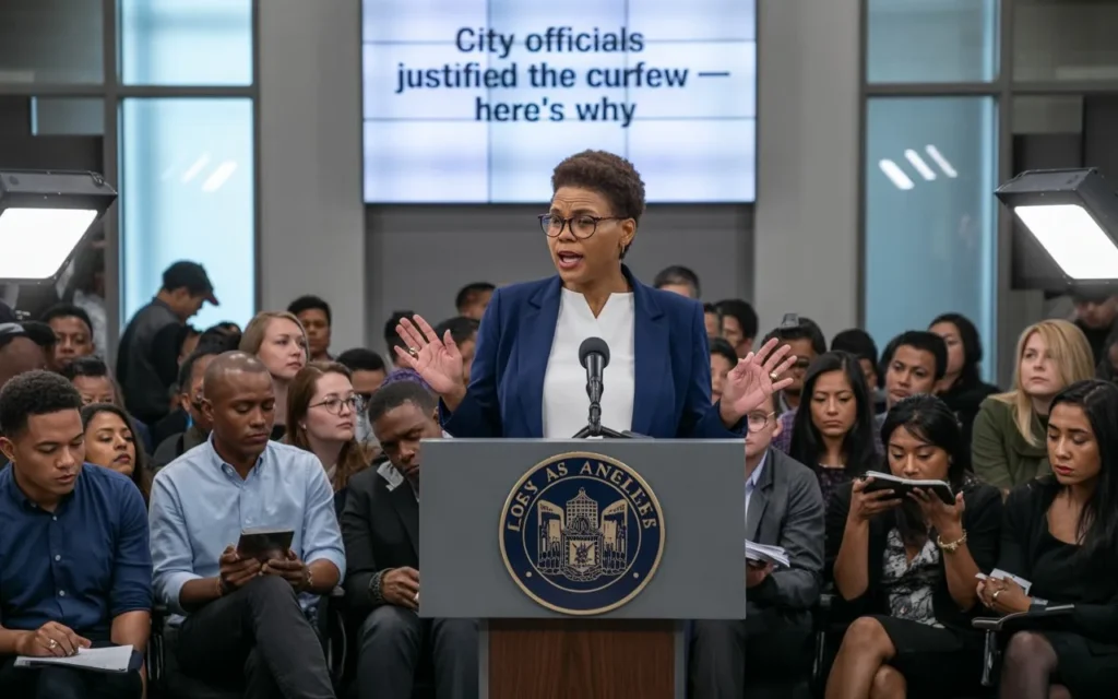 City Officials Justified the Curfew