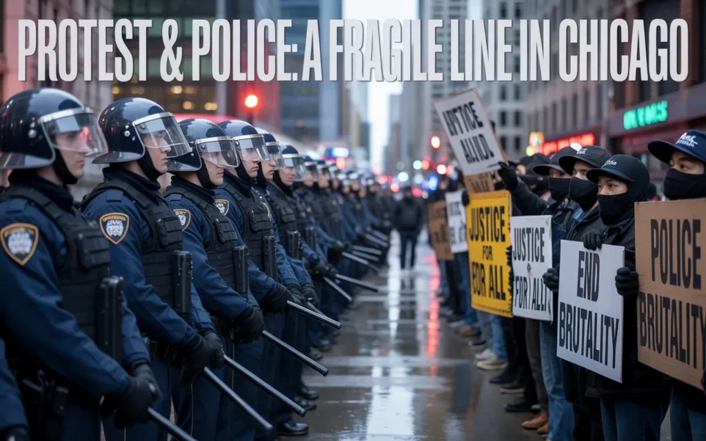 Protest & Police A Fragile Line in Chicago
