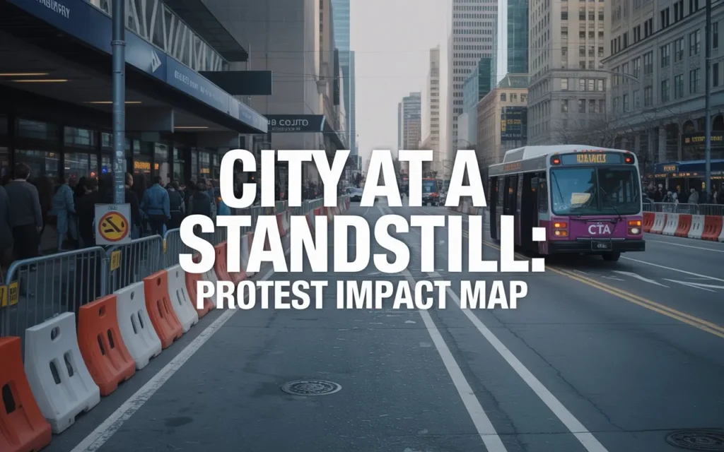 City At A Standstill Protest impact Map