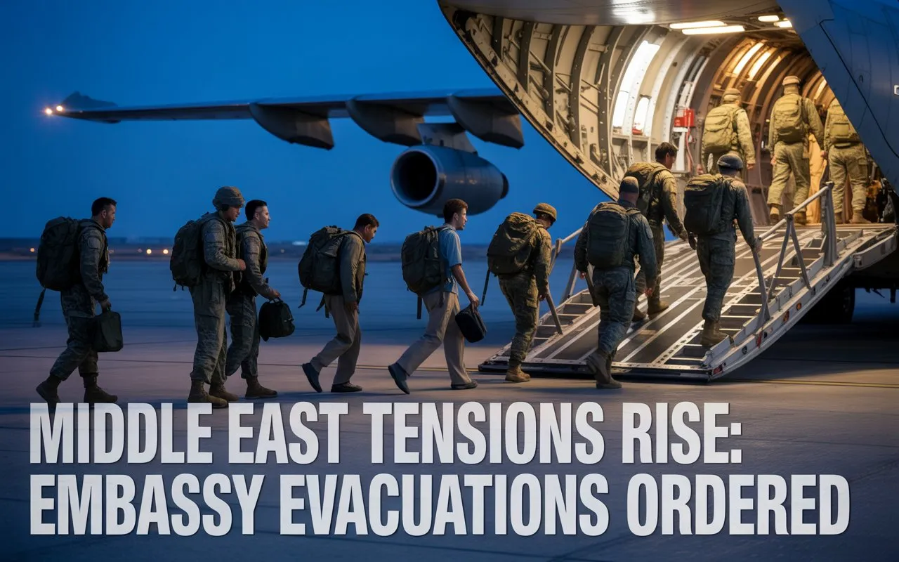 “Middle East Tensions Rise: Embassy Evacuations Ordered”