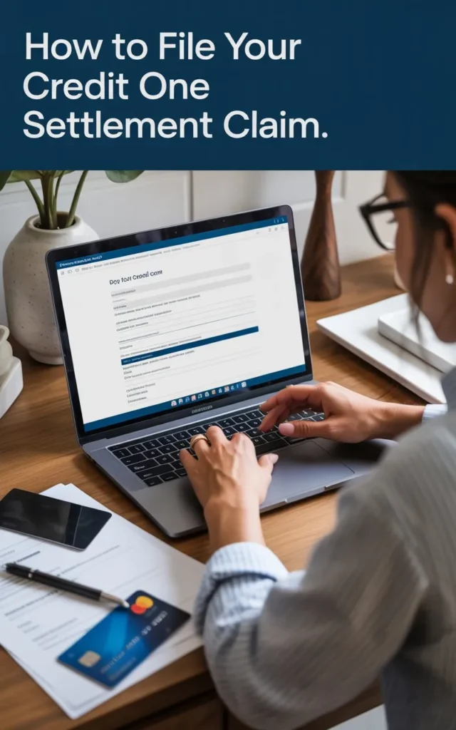 "How to File Your Credit One Settlement Claim."