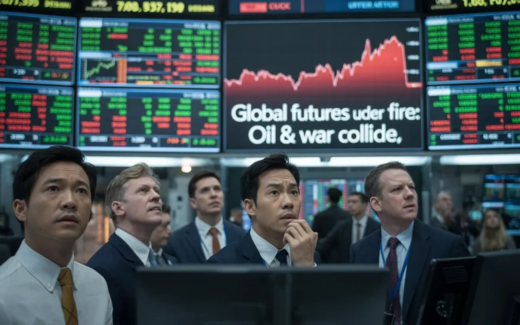 "Global Futures Under Fire: Oil & War Collide."