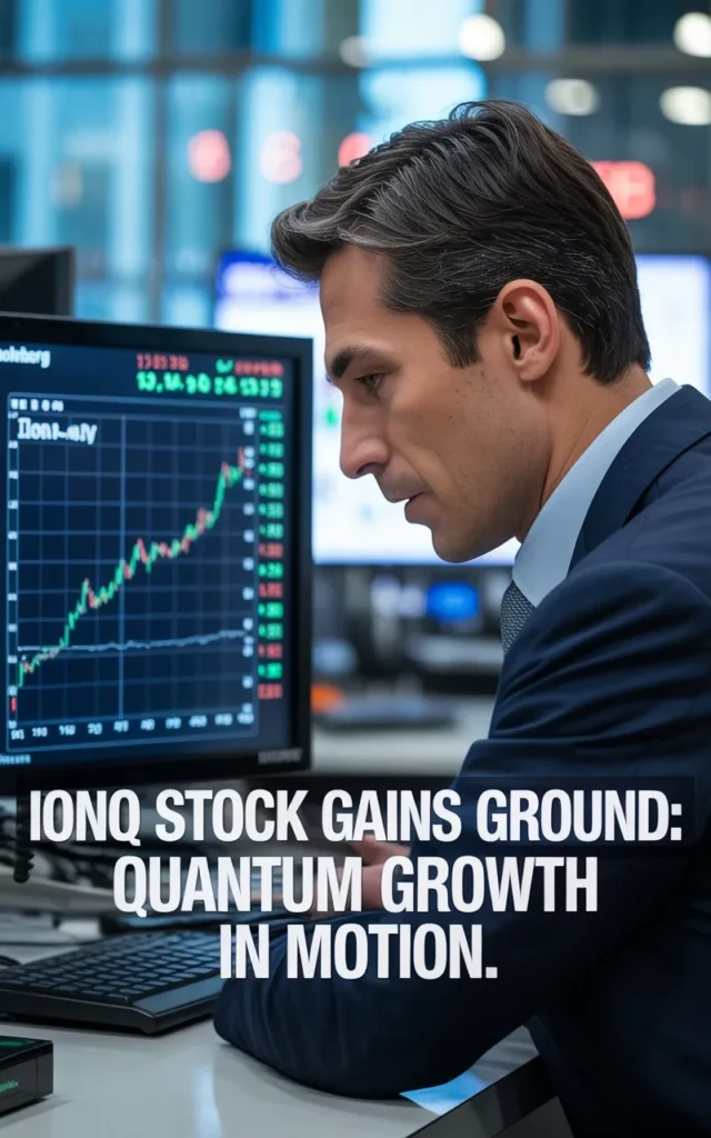 "IonQ Stock Gains Ground: Quantum Growth in Motion."