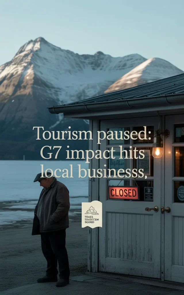 "Tourism Paused: G7 Impact Hits Local Business."