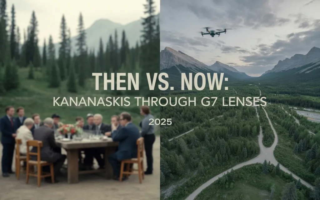 "Then vs. Now: Kananaskis Through G7 Lenses."