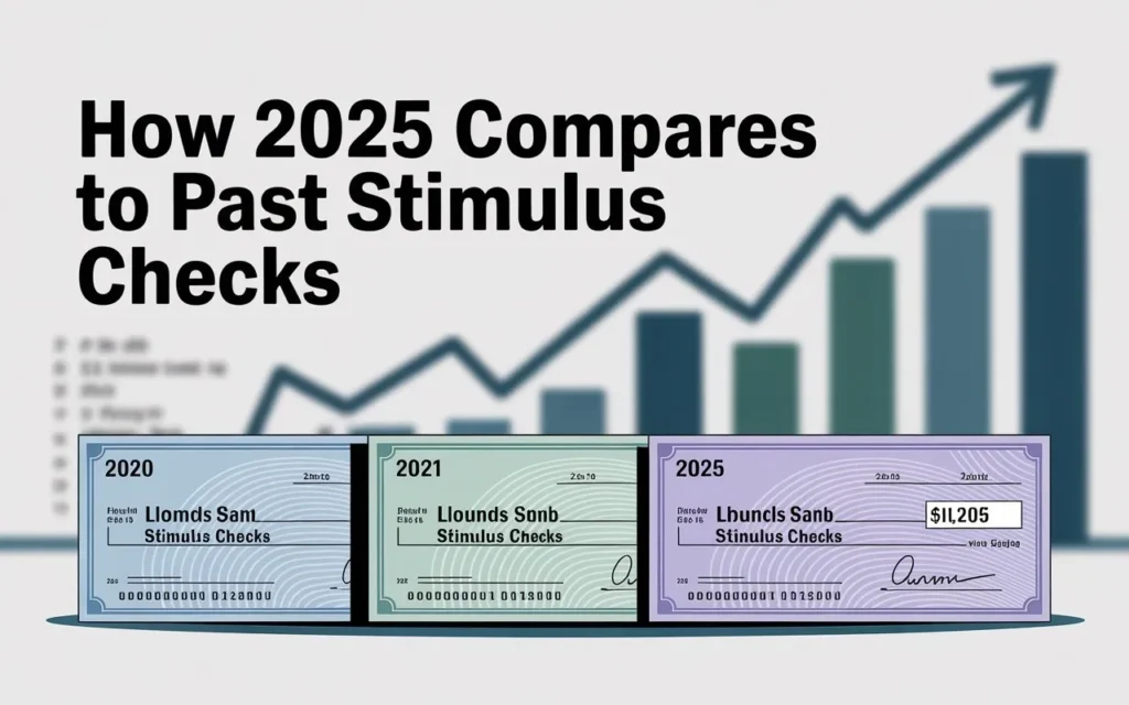 Typography: "How 2025 Compares to Past Stimulus Checks"