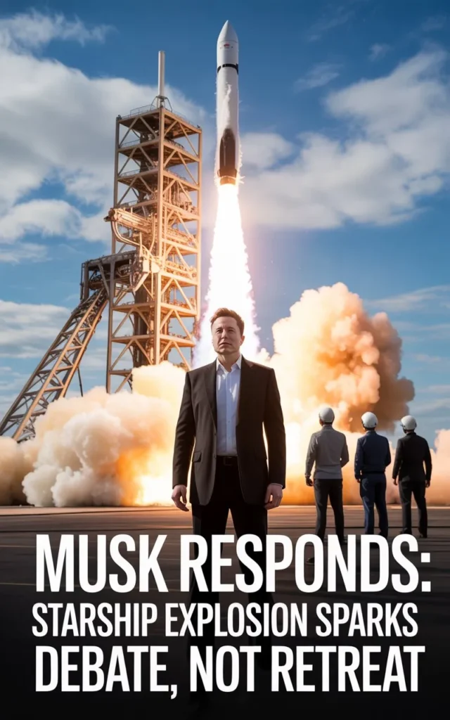  "Musk Responds: Starship Explosion Sparks Debate, Not Retreat"
