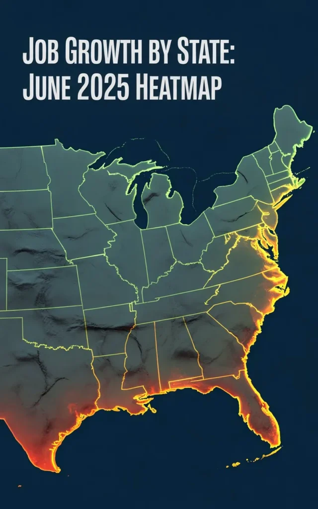 "Job Growth by State: June 2025 Heatmap"