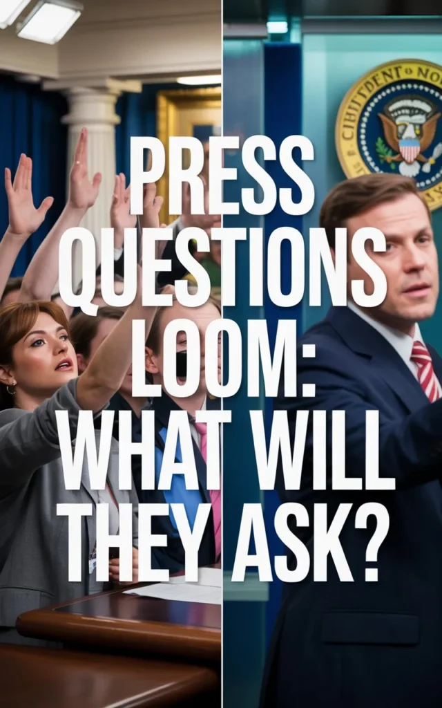 "Press Questions Loom: What Will They Ask?"
