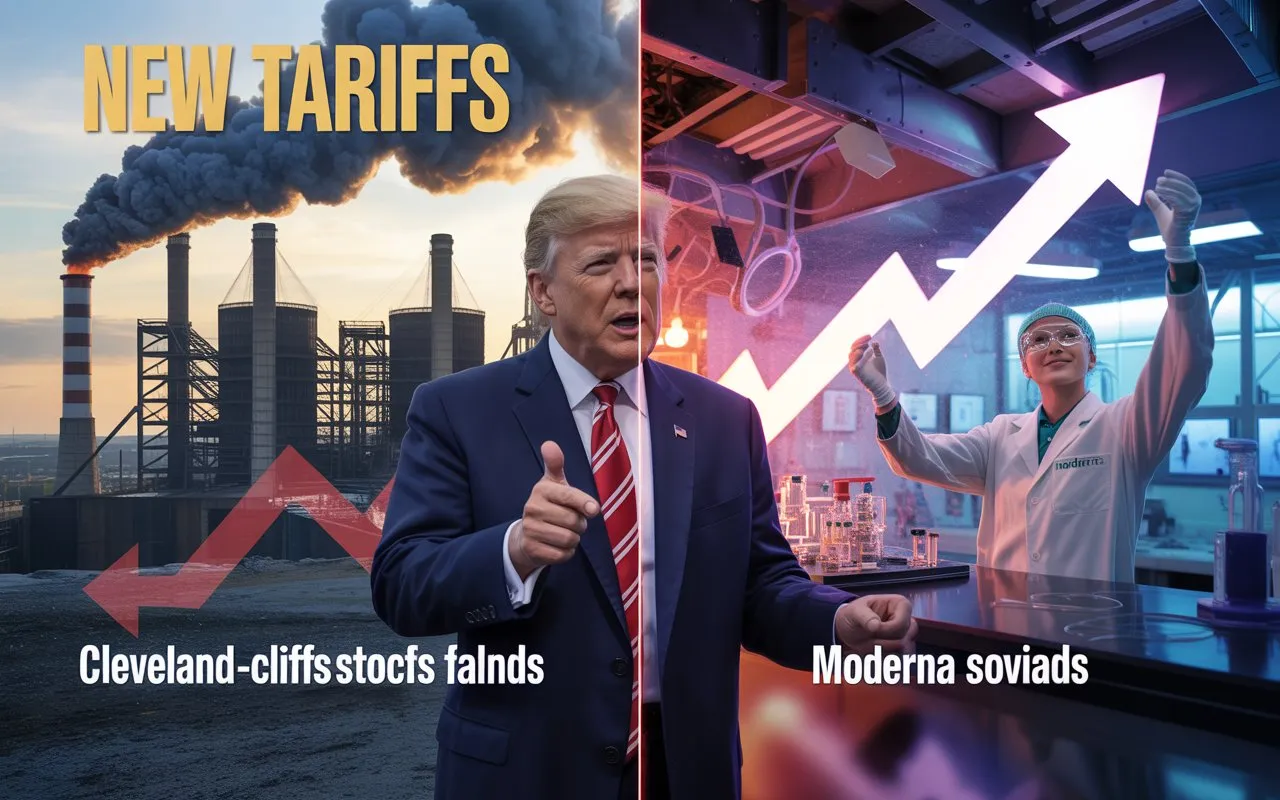 Trump Tariff Turmoil Tanks Cleveland Cliffs Stock, While Moderna Soars on Vaccine Breakthrough