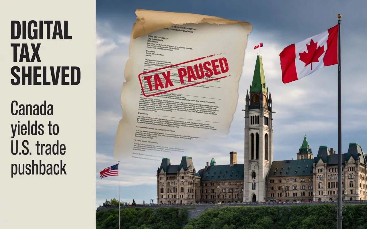 Digital Tax Shelved: Canada Backs Down Under U.S. Trade Pressure