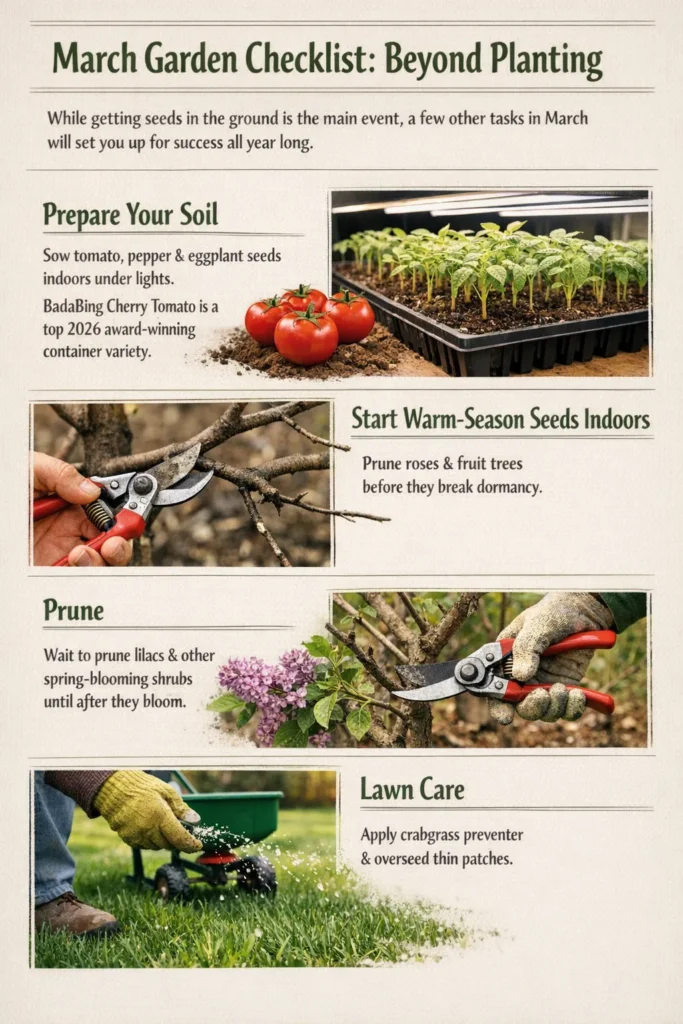 March Garden Checklist Beyond Planting