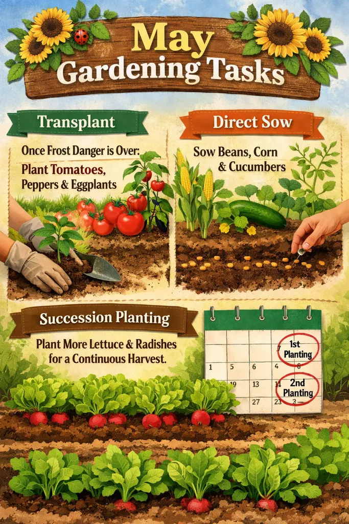 May Early Spring Vegetable Planting Chart