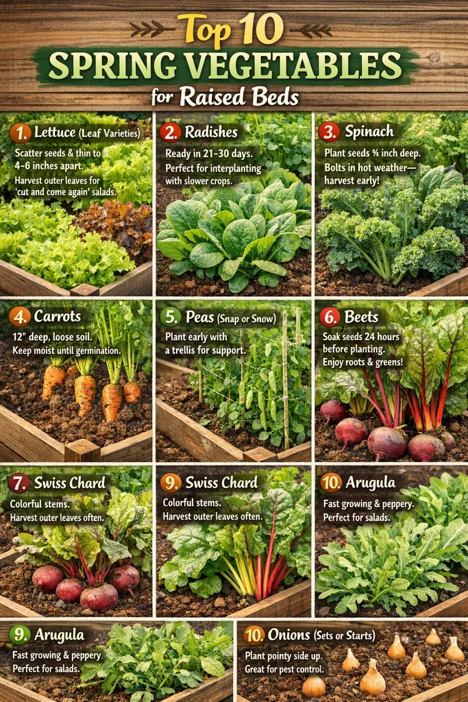 Top 10 Spring Vegetables For Raised Beds