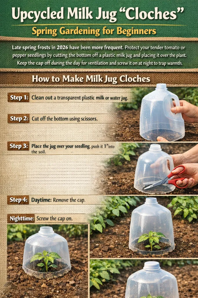 Upcycled Milk Jug Cloches