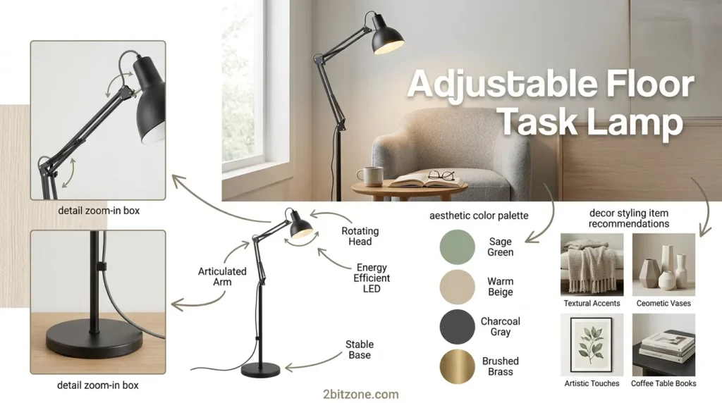 Adjustable Floor Task Lamp