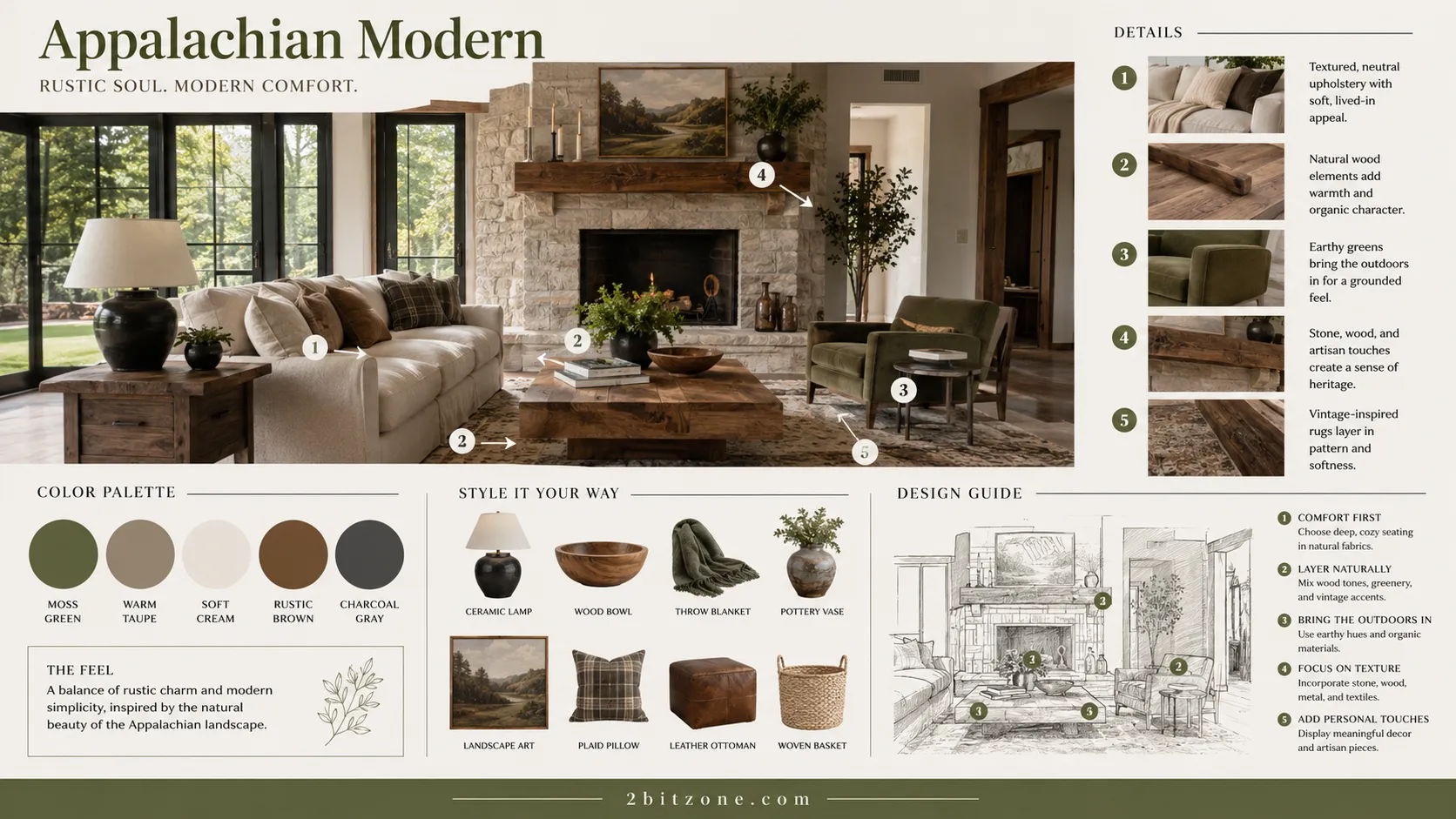 Appalachian Modern Outdated Living Room Couch Colors