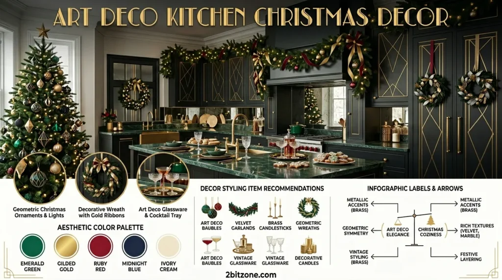 Art Deco Kitchen Christmas Decor