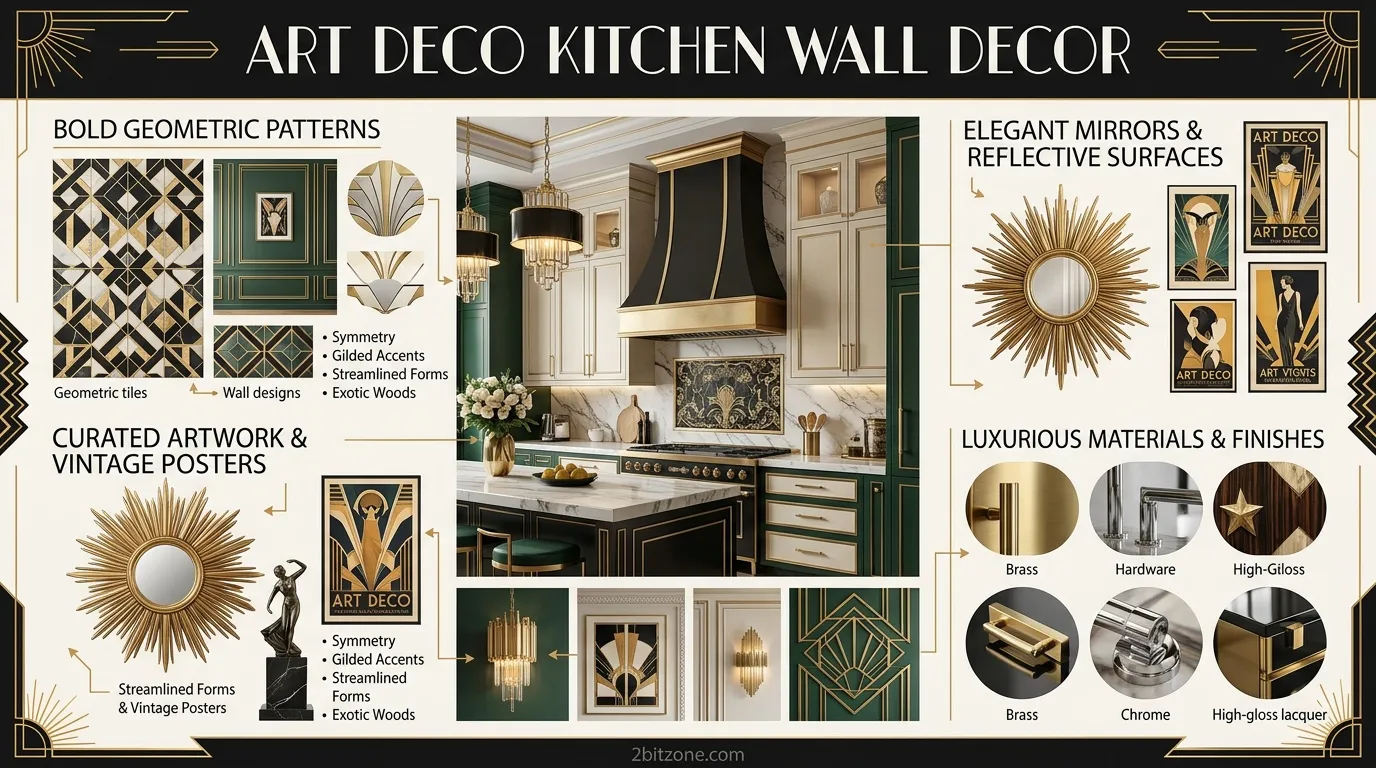 Art Deco Kitchen Wall Decor