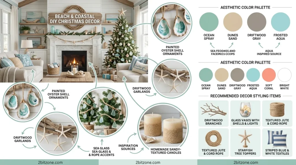 Beach Coastal Diy Christmas Decor