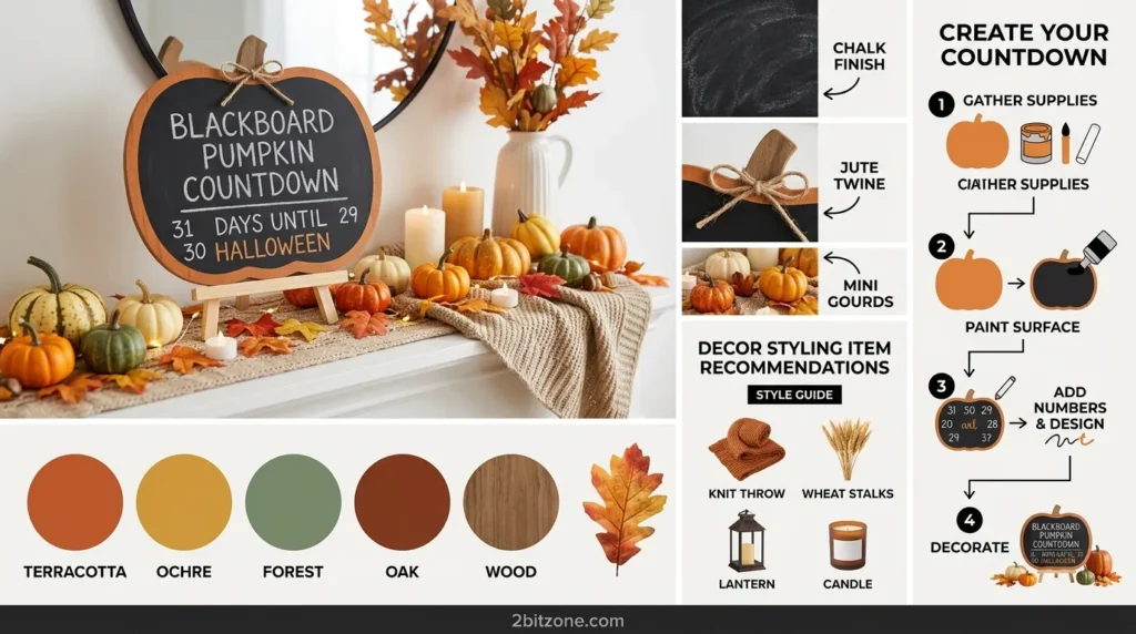 Blackboard Pumpkin Countdown