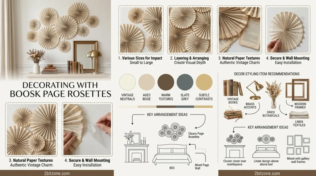 Book Page Rosettes