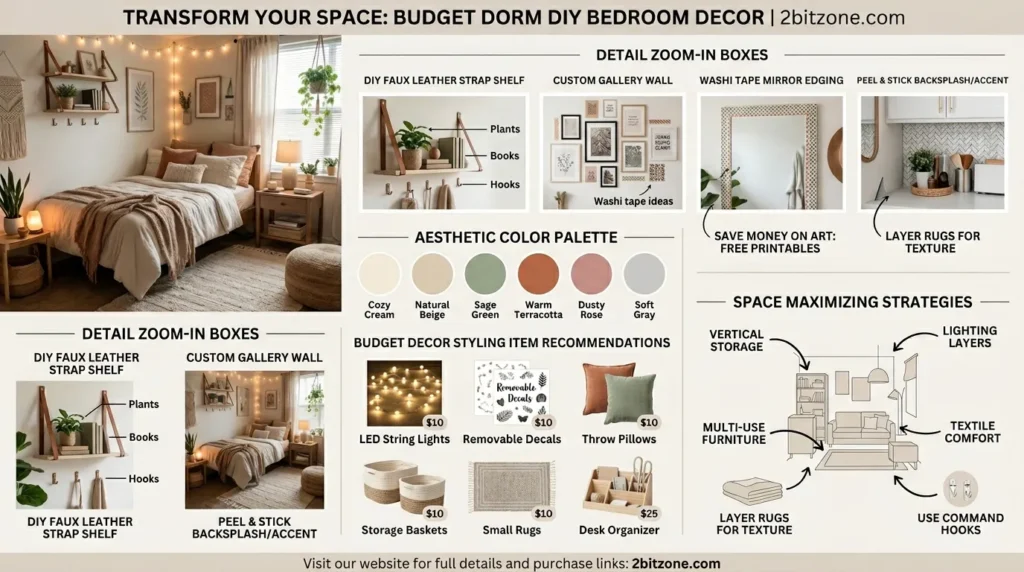 Budget Dorm Diy Bedroom Decor