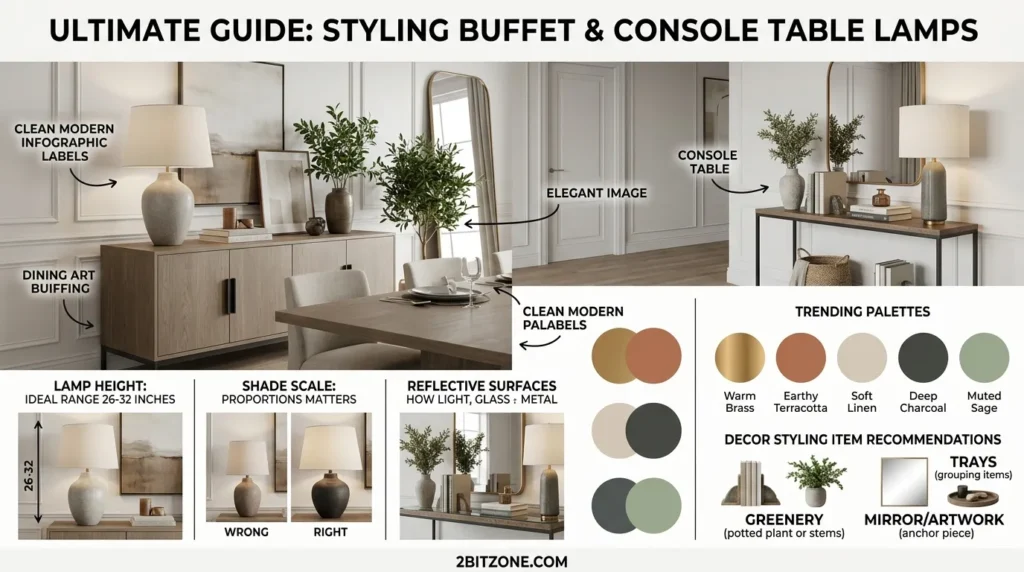 Buffet Console Table Lamp