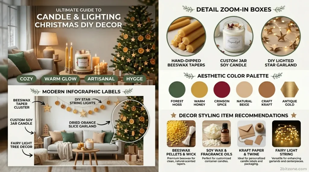 Candle Lighting Christmas Diy Decor