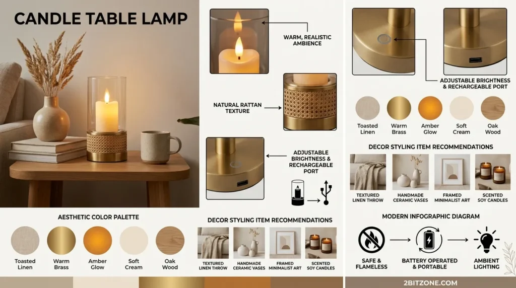 Candle Table Lamp