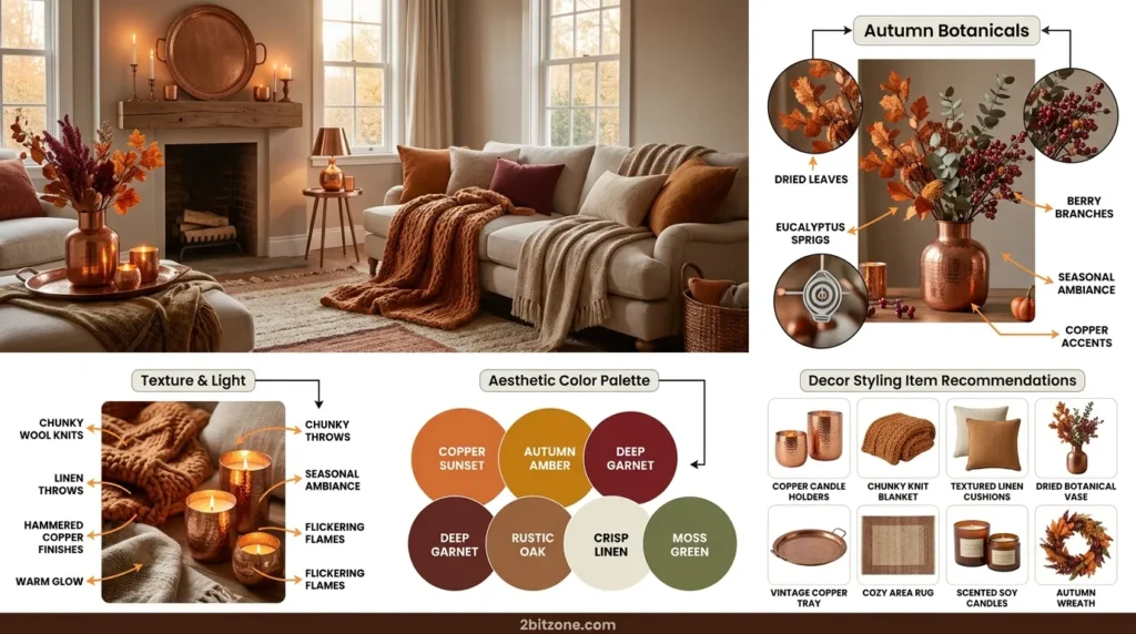 Candlelit Copper Fall