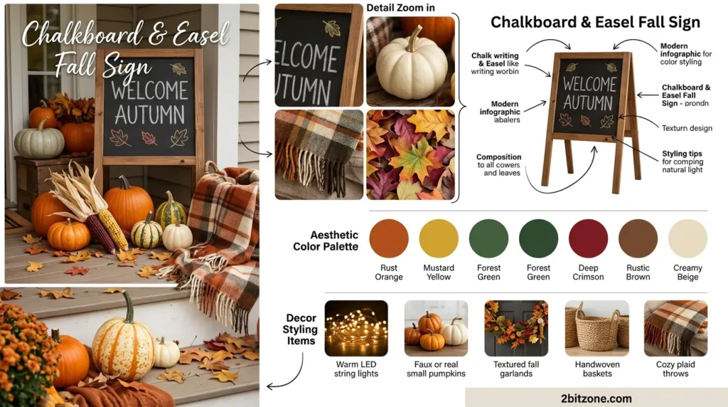 Chalkboard Easel Fall Sign