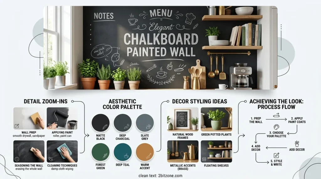 Chalkboard Painted Wall