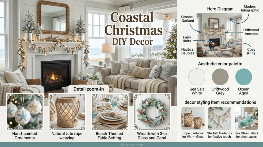 Coastal Christmas Diy Decor 1