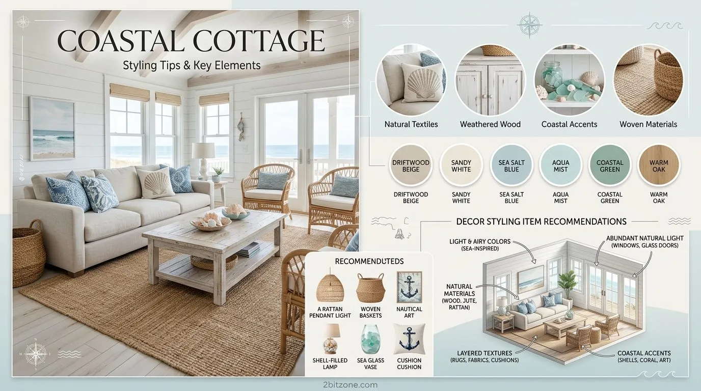 Coastal Cottage Coastal Living Room
