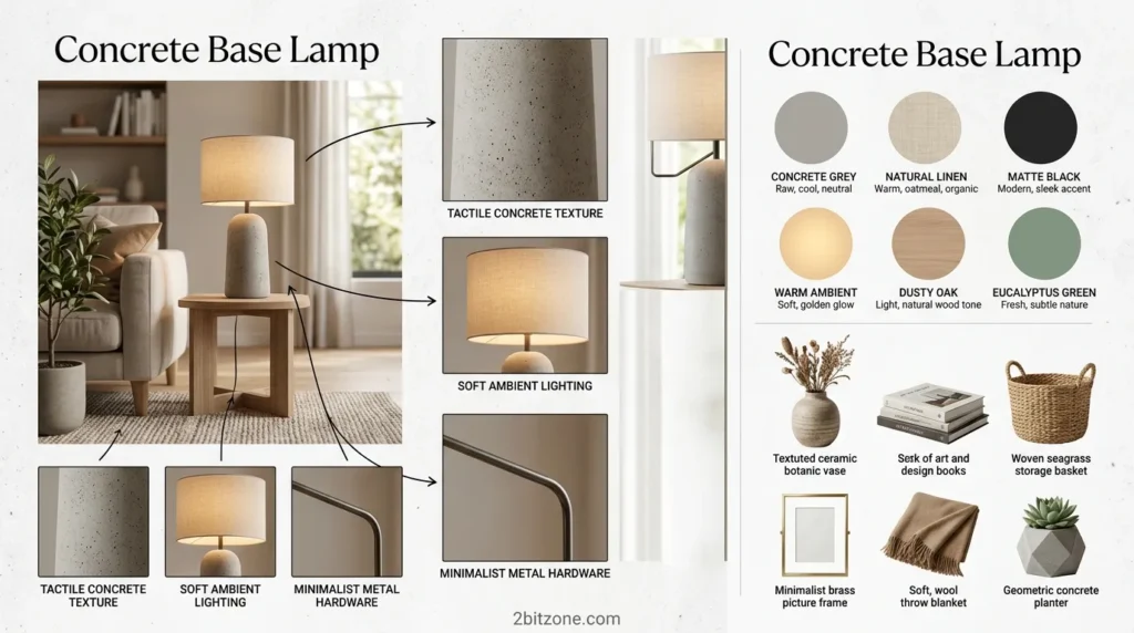 Concrete Base Lamp