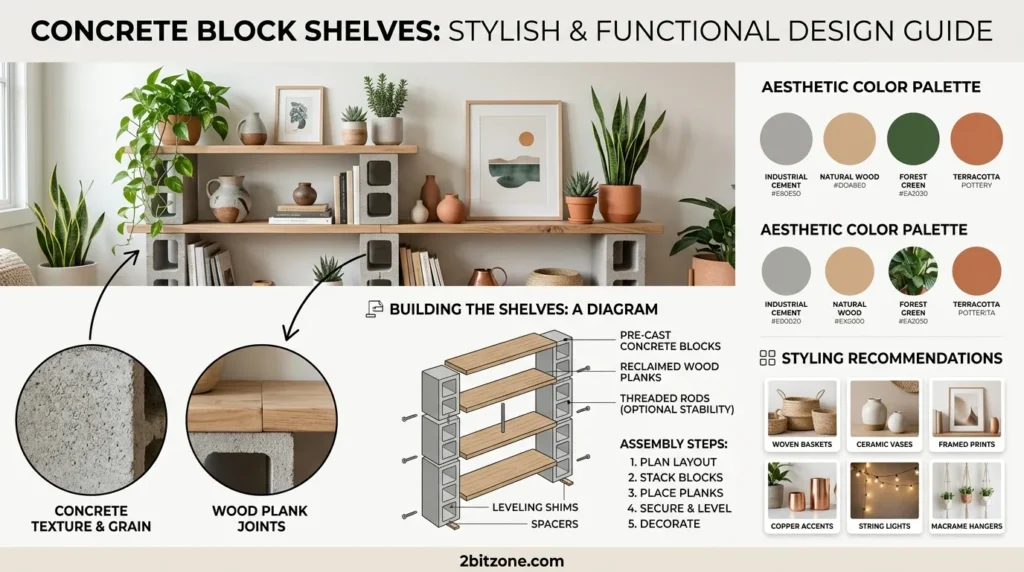 Concrete Block Shelves