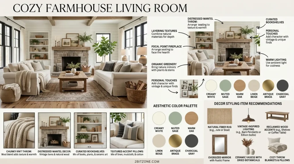 Cozy Farmhouse Living Room