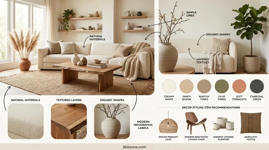 Cozy Organic Modern teen bedroom decor