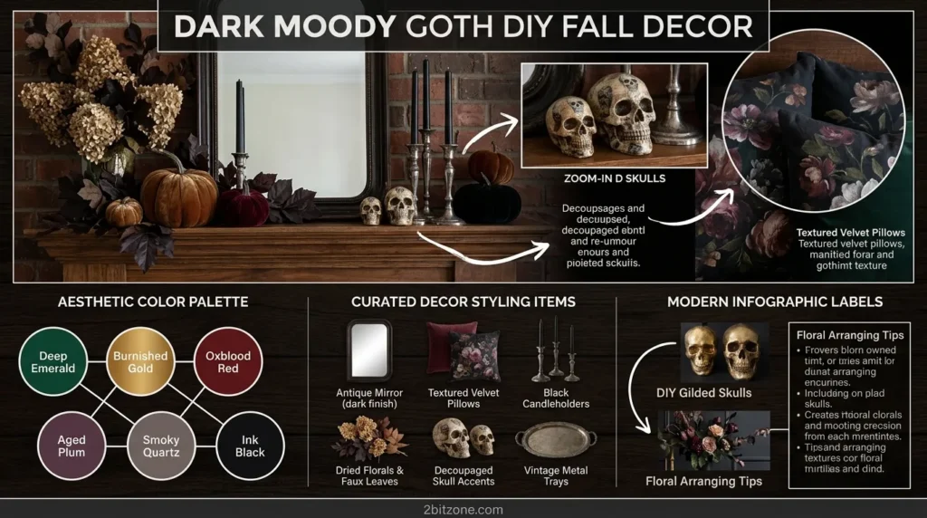 Dark Moody Goth Diy Fall Decor