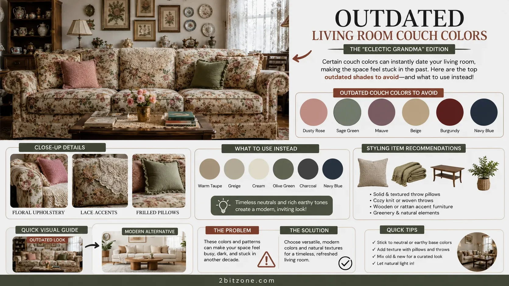 Dark Moody Outdated Living Room Couch Colors