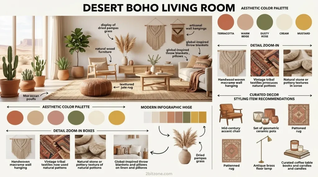 Desert Boho Living Room