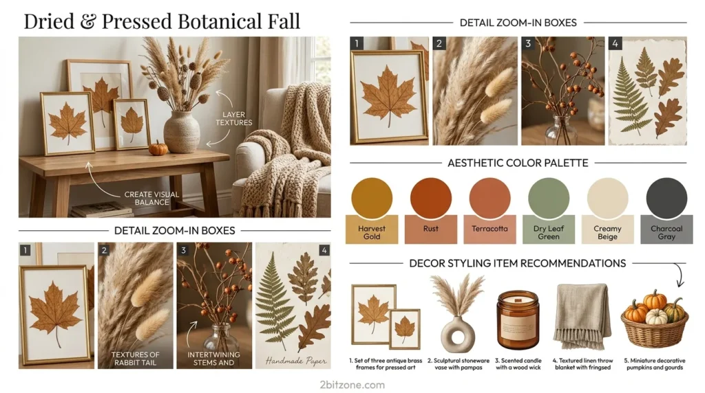 Dried Pressed Botanical Fall
