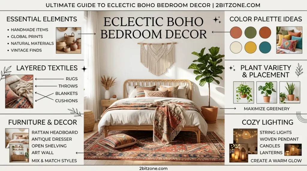 Eclectic Boho Bedroom Decor