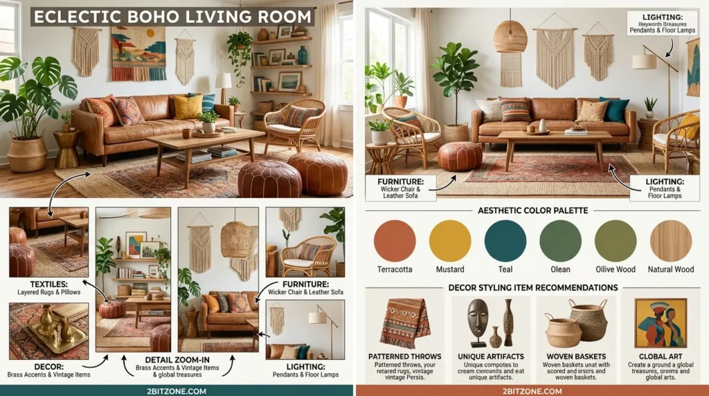 Eclectic Boho Living Room