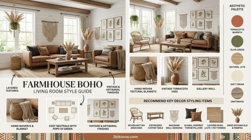 Farmhouse Boho Living Room