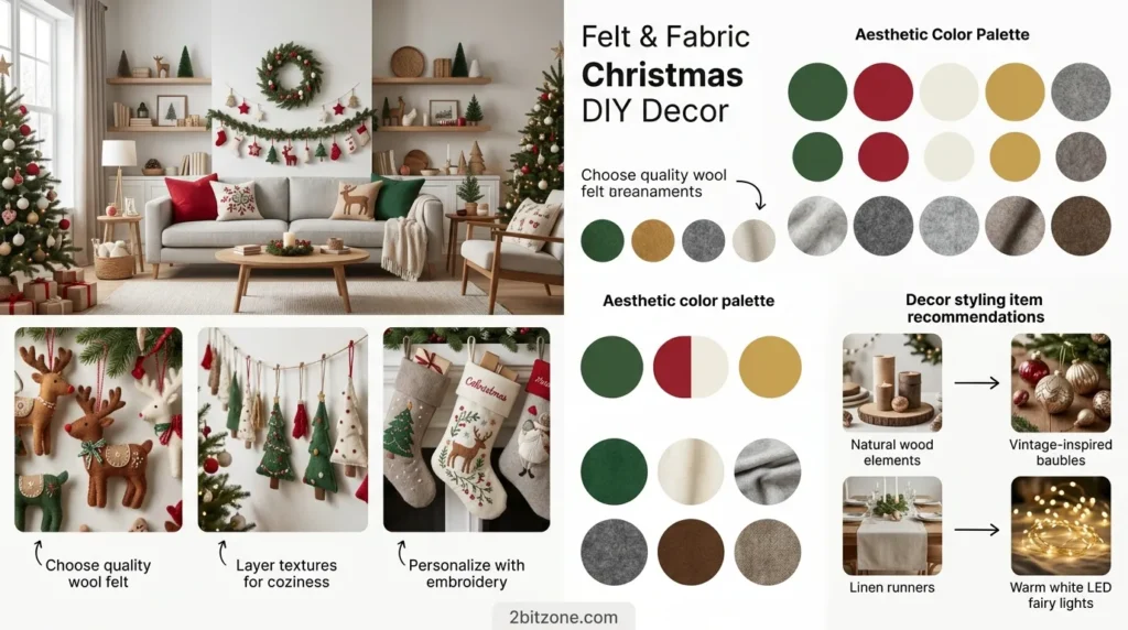 Felt Fabric Christmas Diy Decor